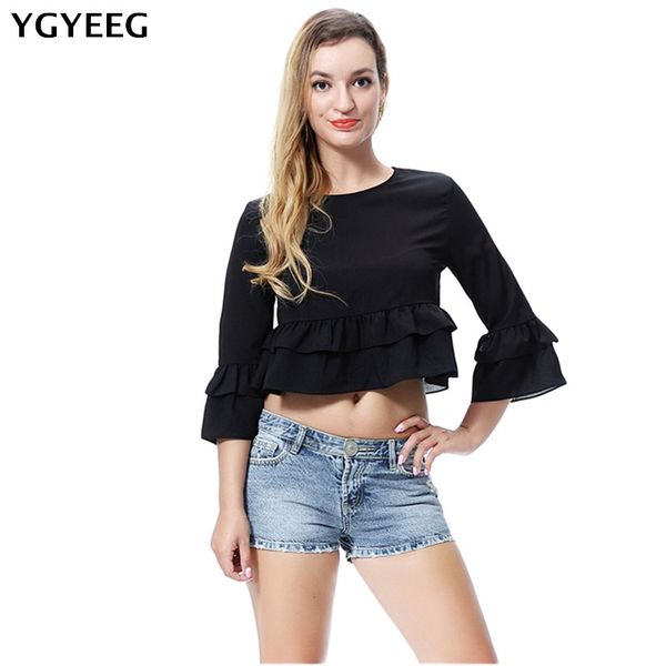 ygyeeg women and blouses shirts crop autumn ladies o-neck flounce solid blusas casual loose solid blusas s-xxl, White
ygyeeg women and blouses shirts crop autumn ladies o-neck flounce solid blusas casual loose solid blusas s-xxl, White