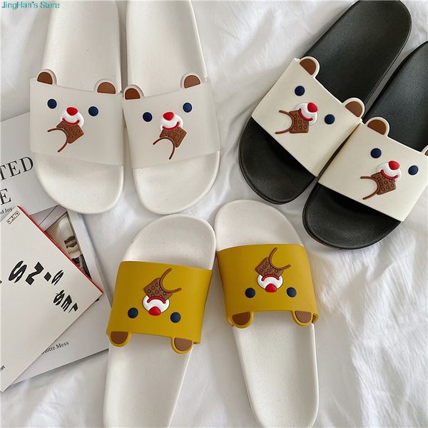 summer women slippers cute cartoon bear ladies slides house shoes beach flip flops non-slip eva soft girl home slippers, Black
summer women slippers cute cartoon bear ladies slides house shoes beach flip flops non-slip eva soft girl home slippers, Black