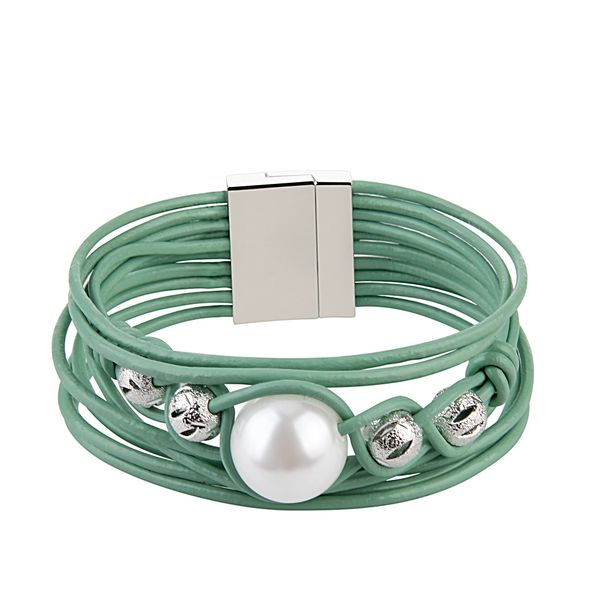 time trend of crossborder sources in europe and america minimalist wind leather rope multilayer pearl ladys bracelet with magnetic button br, Golden;silver
time trend of crossborder sources in europe and america minimalist wind leather rope multilayer pearl ladys bracelet with magnetic button br, Golden;silver