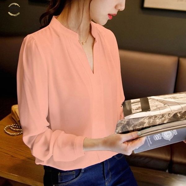 2019 fashion chiffon office lady shirt women blouse long sleeve v neck women patchwork womens clothing shirts, White
2019 fashion chiffon office lady shirt women blouse long sleeve v neck women patchwork womens clothing shirts, White