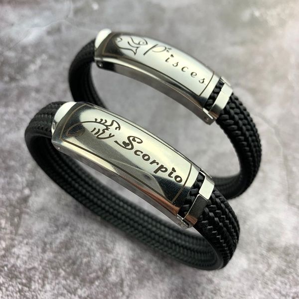 2020 new creative fashion silicone bracelet twelve constellations titanium steel bracelet factory direct wholesale, Golden;silver
2020 new creative fashion silicone bracelet twelve constellations titanium steel bracelet factory direct wholesale, Golden;silver