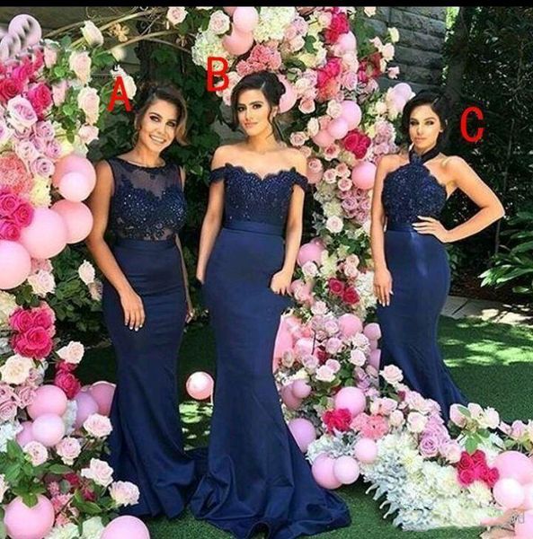 2019 selling dark blue bridesmaid dress beaded lace sheer neck long mermaid party gowns vestido de festa de casamento, White;pink
2019 selling dark blue bridesmaid dress beaded lace sheer neck long mermaid party gowns vestido de festa de casamento, White;pink