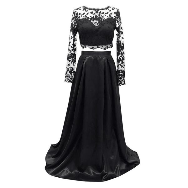 women two piece set lace splice solid long sleeve blouse party evening dress conjuntos de mujer ensemble femme lady sets#c45, White
women two piece set lace splice solid long sleeve blouse party evening dress conjuntos de mujer ensemble femme lady sets#c45, White