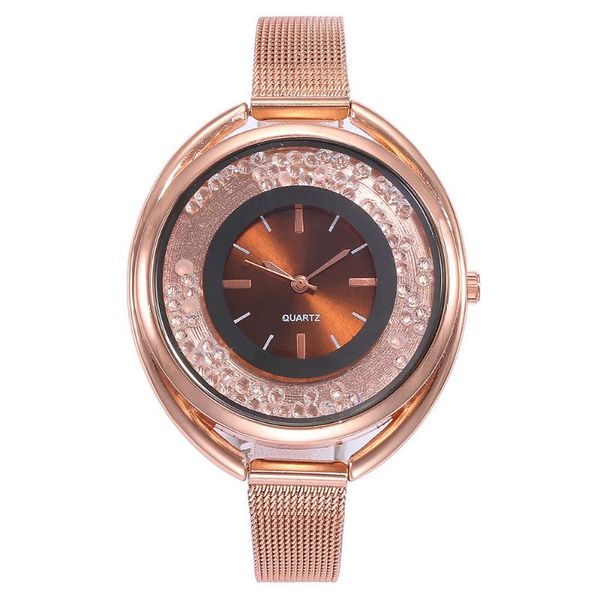 elegance fashion bracelet lady women watches mesh belt casual quartz wrist watch saat montre femme gift, Slivery;brown
elegance fashion bracelet lady women watches mesh belt casual quartz wrist watch saat montre femme gift, Slivery;brown