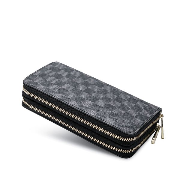 2019 new luxury men plaid wallets long clutch purse large capacity zippers wallet male leather wallet men business, Red;black
2019 new luxury men plaid wallets long clutch purse large capacity zippers wallet male leather wallet men business, Red;black