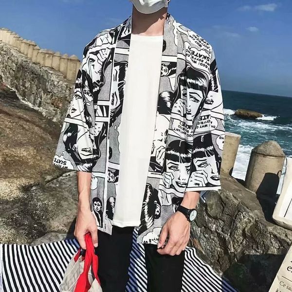 harajuku couple kimono japanese fashion 3d digital print shirt men short sleeve comics graffiti hip hop streetwear shirt wgcs01, White;black
harajuku couple kimono japanese fashion 3d digital print shirt men short sleeve comics graffiti hip hop streetwear shirt wgcs01, White;black