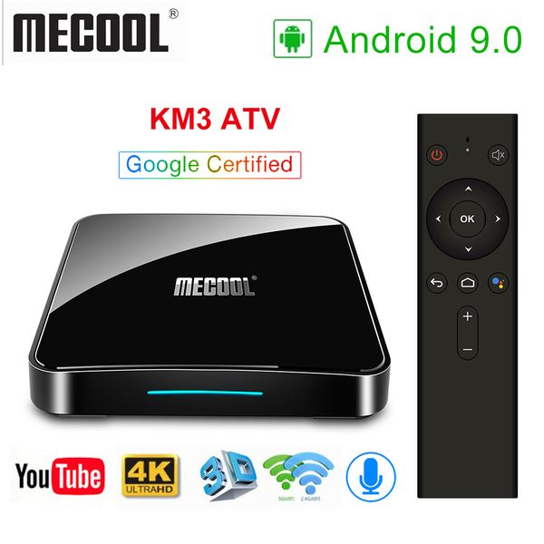 2019 Google Certified Mecool KM3 ATV Voice Input 4G 64G Android 9.0 TV Box Amlogic S905X2 двойной WIFI BT4.1 Smart TV
2019 Google Certified Mecool KM3 ATV Voice Input 4G 64G Android 9.0 TV Box Amlogic S905X2 двойной WIFI BT4.1 Smart TV