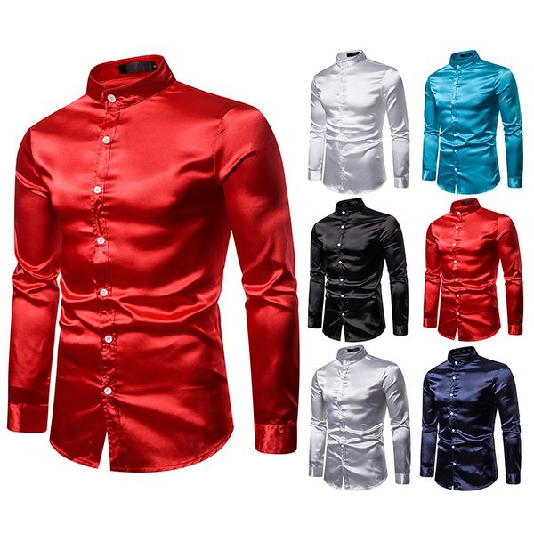 wholesale foreign trade autumn new ouma men's leisure fashion bright long sleeve shirt men's pure collar shirt, White;black
wholesale foreign trade autumn new ouma men's leisure fashion bright long sleeve shirt men's pure collar shirt, White;black
