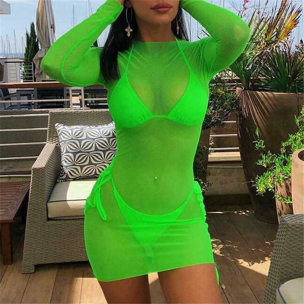 women sheer mesh see-through cover up dress women long sleeve bodycon beach dress
women sheer mesh see-through cover up dress women long sleeve bodycon beach dress