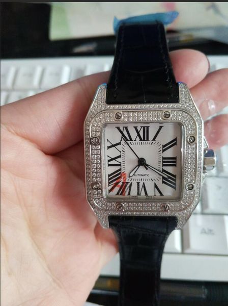 new style fashion luxury watches women's leather mechanical watch 36mm diamond automatic mechanical watches wristwatches, Slivery;brown
new style fashion luxury watches women's leather mechanical watch 36mm diamond automatic mechanical watches wristwatches, Slivery;brown