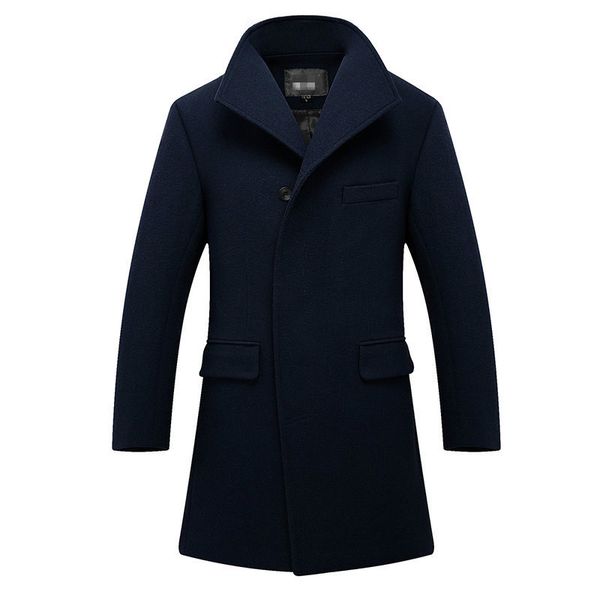 mens overcoat long thick wool coat slim fit stand collar blue woolen coat winter casual streetwear men blend plus size 3xl, Black
mens overcoat long thick wool coat slim fit stand collar blue woolen coat winter casual streetwear men blend plus size 3xl, Black