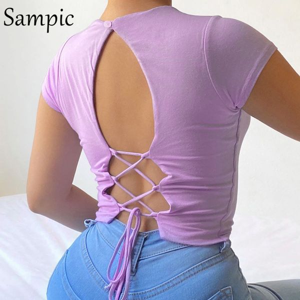 sampic fashion summer bandage women o neck black crop club casual backless tank basic cropped tees vest 2020, White
sampic fashion summer bandage women o neck black crop club casual backless tank basic cropped tees vest 2020, White