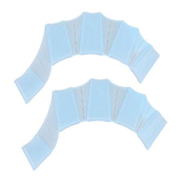 2pcs silicone hand swimming fins flippers swim palm finger webbed gloves
2pcs silicone hand swimming fins flippers swim palm finger webbed gloves