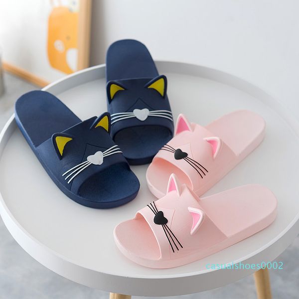 women home indoors slippers cartoon cat floor family shoes beach flat shoes platform bath slippers flip flops new 2019 c02, Black
women home indoors slippers cartoon cat floor family shoes beach flat shoes platform bath slippers flip flops new 2019 c02, Black