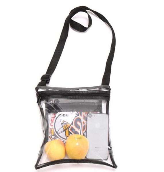 the clear crossbody purse bag for sports of man approved clear shoulder tote bag. stadium approved for sports events, Black;white
the clear crossbody purse bag for sports of man approved clear shoulder tote bag. stadium approved for sports events, Black;white