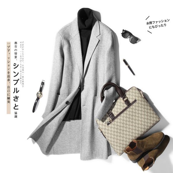 boollili double-sided wool coat handmade spring woolen coat casual suit jacket mens overcoat casaco masculino, Black
boollili double-sided wool coat handmade spring woolen coat casual suit jacket mens overcoat casaco masculino, Black