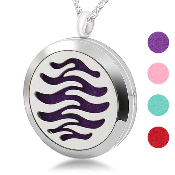 perfume aromatherapy essential oil necklace stainless steel hollow men and women elegant wave pendant, Silver
perfume aromatherapy essential oil necklace stainless steel hollow men and women elegant wave pendant, Silver