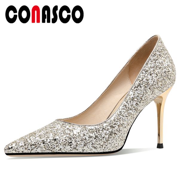 conasco new pointed toe high heels shallow women pumps fashion prom party wedding sequined blingbling shoes woman 2020, Black
conasco new pointed toe high heels shallow women pumps fashion prom party wedding sequined blingbling shoes woman 2020, Black