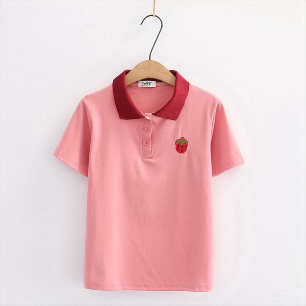 lapel cute polo style summer loose short-sleeved t- female 2020 clothes student shirt clothing shirt, White
lapel cute polo style summer loose short-sleeved t- female 2020 clothes student shirt clothing shirt, White