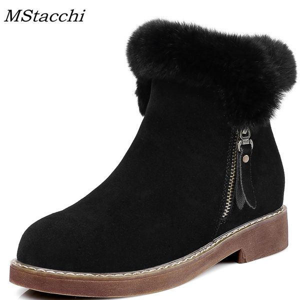 mstacchi women snow boots low heels shoes woman winter warm side zip ankle boots round toe plush botas mujer 34-39, Black
mstacchi women snow boots low heels shoes woman winter warm side zip ankle boots round toe plush botas mujer 34-39, Black