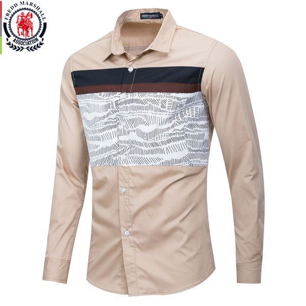 fredd marshall 2020 spring new men patchwork shirt 100% cotton casual long sleeve printed shirt men fashion camisa masculina 214, White;black
fredd marshall 2020 spring new men patchwork shirt 100% cotton casual long sleeve printed shirt men fashion camisa masculina 214, White;black