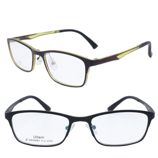 8608 rectangle shape full-rim with silicone nose pad ultra lightweight ultem prescription glasses frames for ladie, Black
8608 rectangle shape full-rim with silicone nose pad ultra lightweight ultem prescription glasses frames for ladie, Black