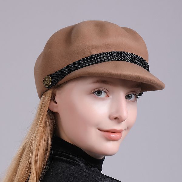 maxi factory direct sales new style french beret, casual classic solid color braided rope adornment cashmere blending hat cap, Blue;gray
maxi factory direct sales new style french beret, casual classic solid color braided rope adornment cashmere blending hat cap, Blue;gray