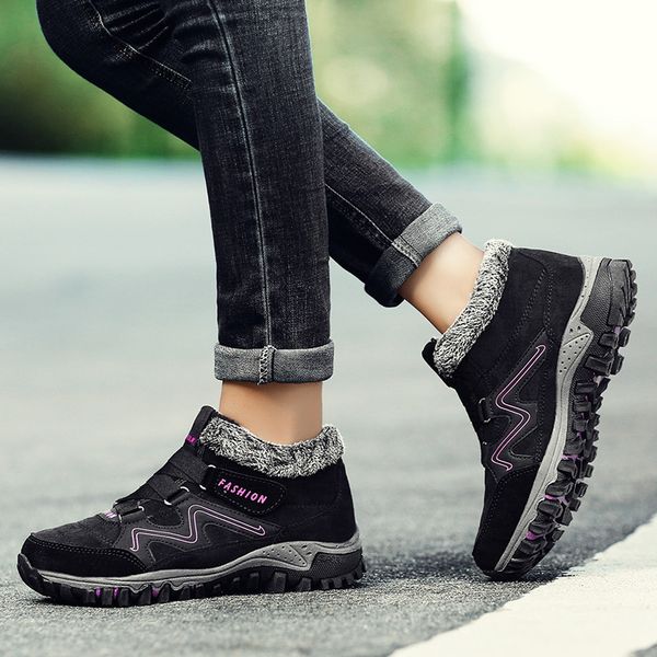 selling women winter thermal villi boots leather platform high warm shoes -b5, Black
selling women winter thermal villi boots leather platform high warm shoes -b5, Black