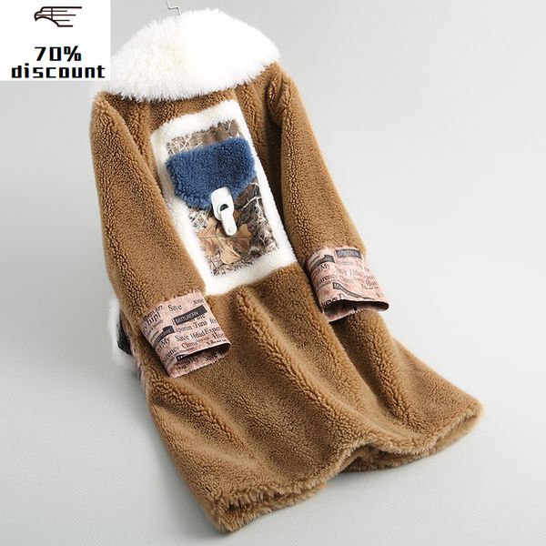 2020 real wool fur coat female long thick warm winter coats for women turn-down collar natural lamb fur jacket 38033, Black
2020 real wool fur coat female long thick warm winter coats for women turn-down collar natural lamb fur jacket 38033, Black