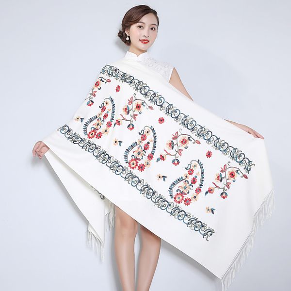oversize women embroidery scarf wrap brand new cashmere thickening travel edging scarf shawl warm and soft
oversize women embroidery scarf wrap brand new cashmere thickening travel edging scarf shawl warm and soft