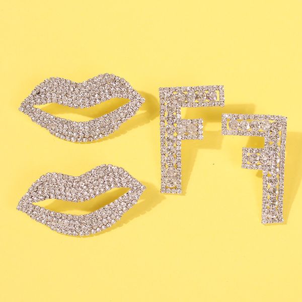 european and american fashion net red lettered crystal earrings personalized exaggerated full diamond super flash lip earrings, Golden
european and american fashion net red lettered crystal earrings personalized exaggerated full diamond super flash lip earrings, Golden