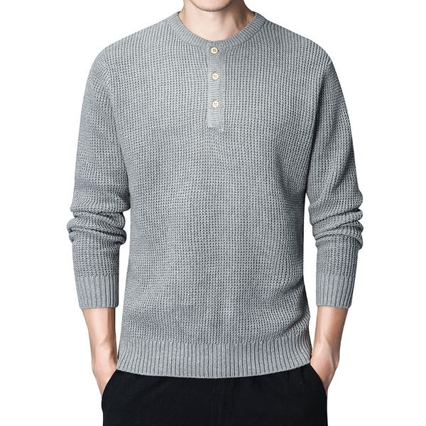 button o neck sweater men cotton pullovers and sweaters autumn long sleeve mens sweaters casual knitwear black pullovers homme, White;black
button o neck sweater men cotton pullovers and sweaters autumn long sleeve mens sweaters casual knitwear black pullovers homme, White;black
