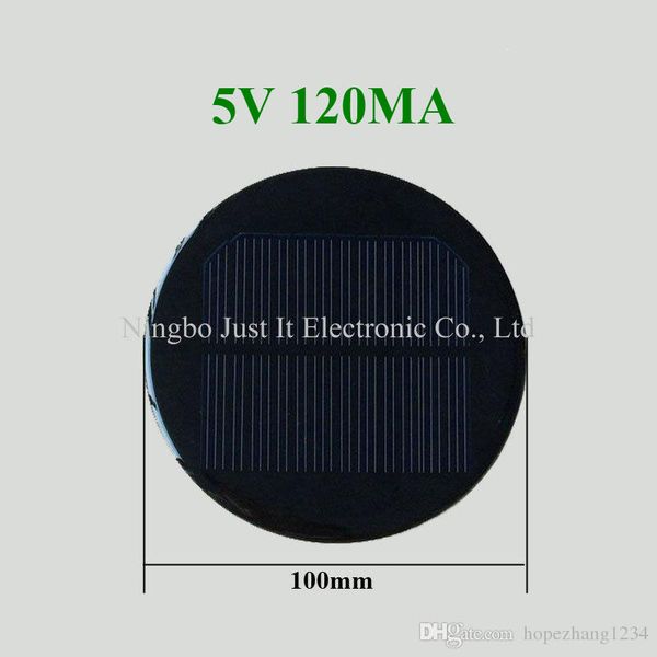 100pc lot round epoxy olar cell 5v 120ma diameter 100mm
100pc lot round epoxy olar cell 5v 120ma diameter 100mm