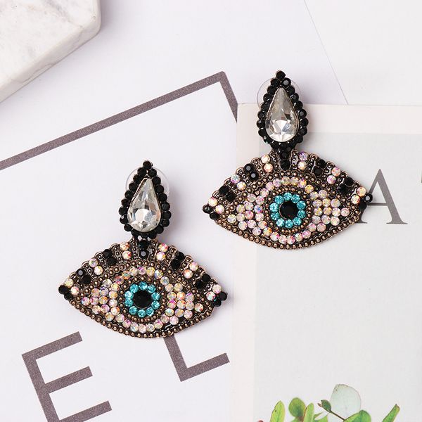 s1098 fashion jewelry colorful eye earrings full diamond rhinstone dangle stud earrings, Golden;silver
s1098 fashion jewelry colorful eye earrings full diamond rhinstone dangle stud earrings, Golden;silver