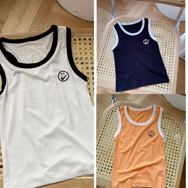 five-color camisole vest smiling face vest cute cartoon sling for children and children 2020 sleeveless top, Blue
five-color camisole vest smiling face vest cute cartoon sling for children and children 2020 sleeveless top, Blue