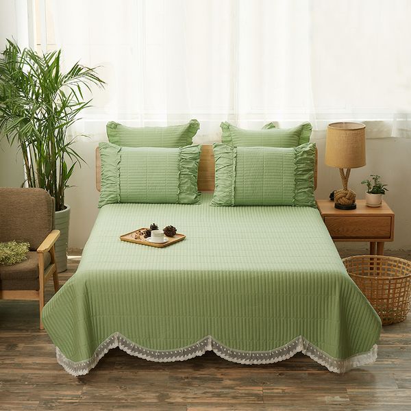 2019 lace thick bedsheet pillowcases 3pc set quilted quilt bedspread stiching bedcover summer comforter solid color coverlet
2019 lace thick bedsheet pillowcases 3pc set quilted quilt bedspread stiching bedcover summer comforter solid color coverlet