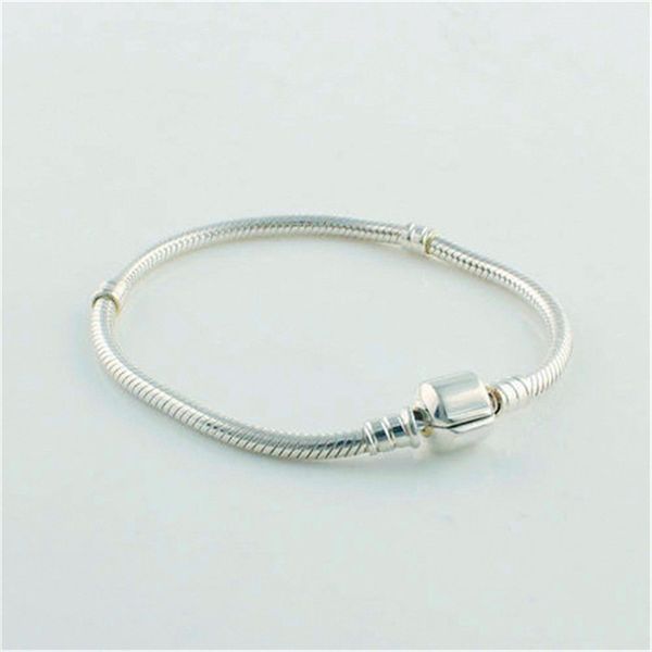 classic bracelet silver 925 jewelry barrel clasp snake chain bracelets for women men gift fit charm beads diy ing, Golden;silver
classic bracelet silver 925 jewelry barrel clasp snake chain bracelets for women men gift fit charm beads diy ing, Golden;silver