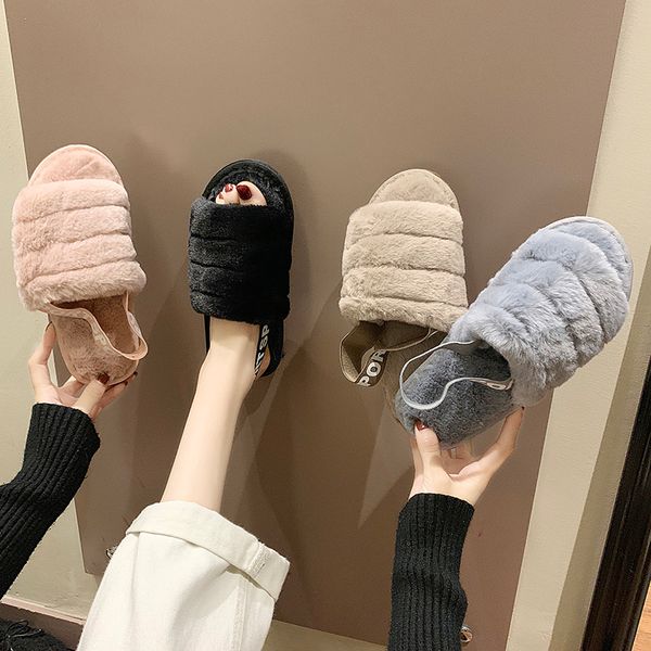 flat shoes female plush slippers for adults low slides flock winter footwear slipers women fashion soft fur 2019 luxury rubber, Black
flat shoes female plush slippers for adults low slides flock winter footwear slipers women fashion soft fur 2019 luxury rubber, Black