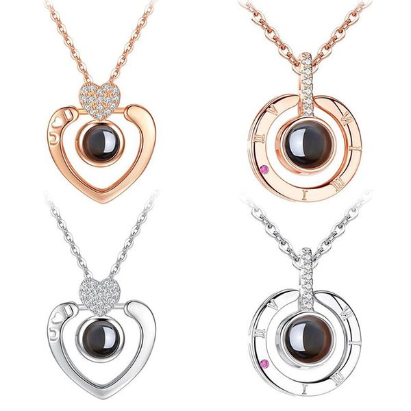 2020i love you 100 lanugage necklace love memory projection heart necklace birthday gift drop shipping, Silver
2020i love you 100 lanugage necklace love memory projection heart necklace birthday gift drop shipping, Silver