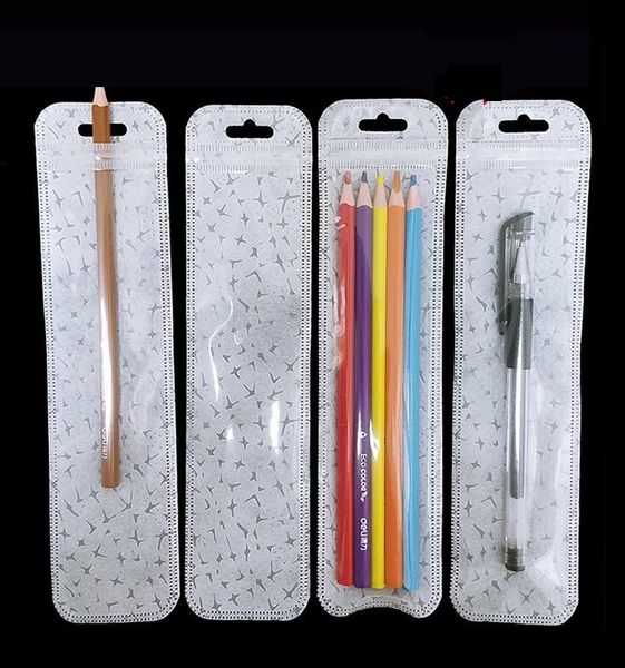 

long clear plastic zipper ziplock bag with hang hole translucent zip lock watch/chain retail transparent packaging bags pouches