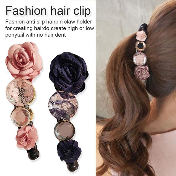 long hair barrettes ladies ponytail banana hair clip elegant accessories flower hairpins rose rhinestone hairclaw
long hair barrettes ladies ponytail banana hair clip elegant accessories flower hairpins rose rhinestone hairclaw