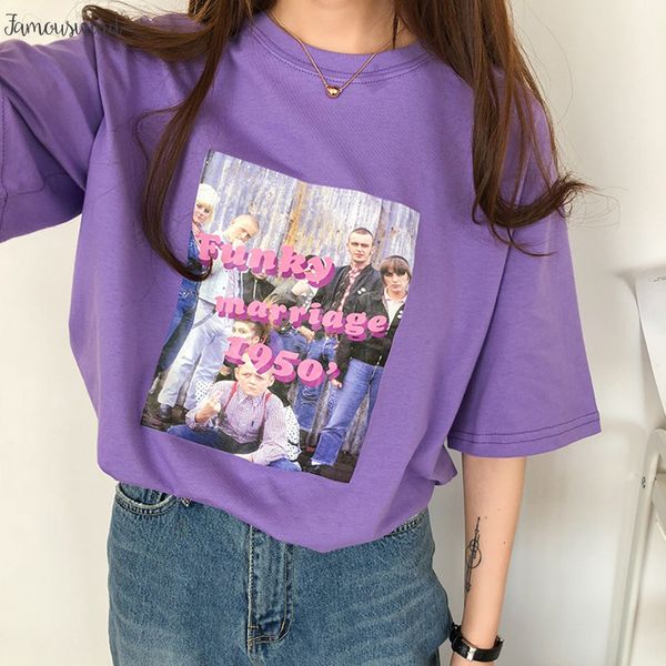 2 colors summer shirt harakuju vintage letter print t short sleeve loose shirts ruched womens tee femme b1208, White
2 colors summer shirt harakuju vintage letter print t short sleeve loose shirts ruched womens tee femme b1208, White