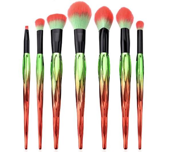 beauty tools 7pcs makeup brushes set eye brush high-end red and green plastic handle
beauty tools 7pcs makeup brushes set eye brush high-end red and green plastic handle