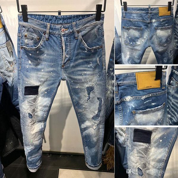 new xxs
:ds2
: brand jeans mens designer denim jeans distressed ripped jeans embroidery slim fit motorcycle biker pencil pants, Blue
new xxs
:ds2
: brand jeans mens designer denim jeans distressed ripped jeans embroidery slim fit motorcycle biker pencil pants, Blue