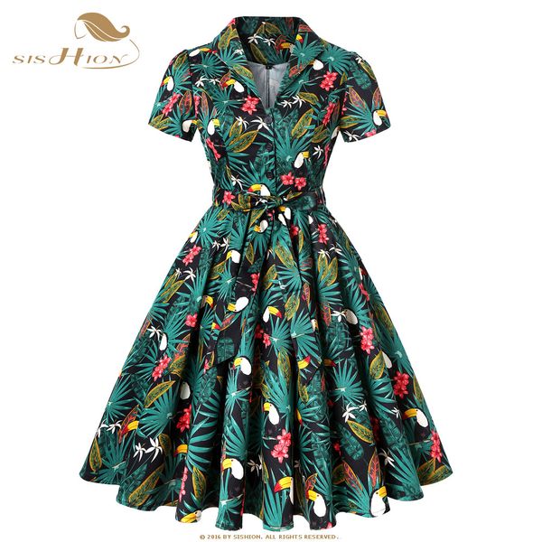 sishion toucan palm flower print vintage dress 2020 plus size floral cotton tunic women ladies swing rockabilly dresses sd0002, Black;gray
sishion toucan palm flower print vintage dress 2020 plus size floral cotton tunic women ladies swing rockabilly dresses sd0002, Black;gray