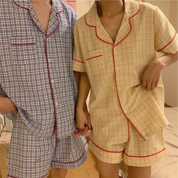 hromi couple plaid short-sleeved loose lapel suit home clothes female couple plaid short-sleeved loose lapel suit home clothes pajamas pajam, Blue;red
hromi couple plaid short-sleeved loose lapel suit home clothes female couple plaid short-sleeved loose lapel suit home clothes pajamas pajam, Blue;red
