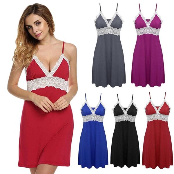 2020 women sexy-lingerie sleepwear satin silk babydoll lace robes sleep dress high waist nightgowns skirt built-in briefs, Black;red
2020 women sexy-lingerie sleepwear satin silk babydoll lace robes sleep dress high waist nightgowns skirt built-in briefs, Black;red