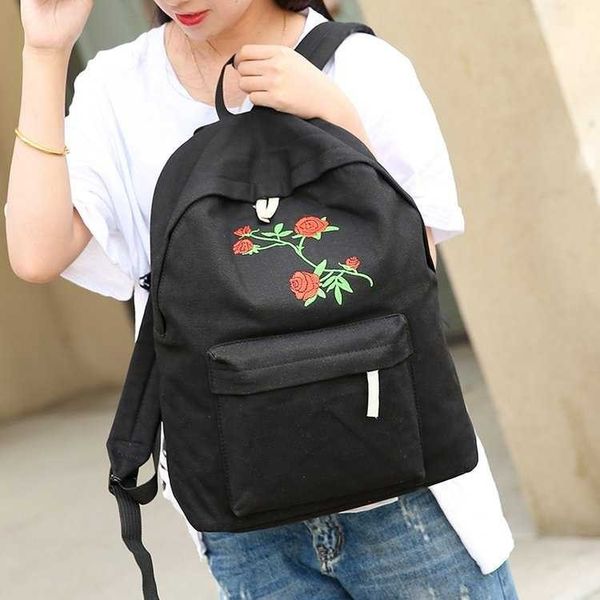25#women girls embroidery rose school bag travel backpack bag shoulder fashion waterproof school hot
25#women girls embroidery rose school bag travel backpack bag shoulder fashion waterproof school hot