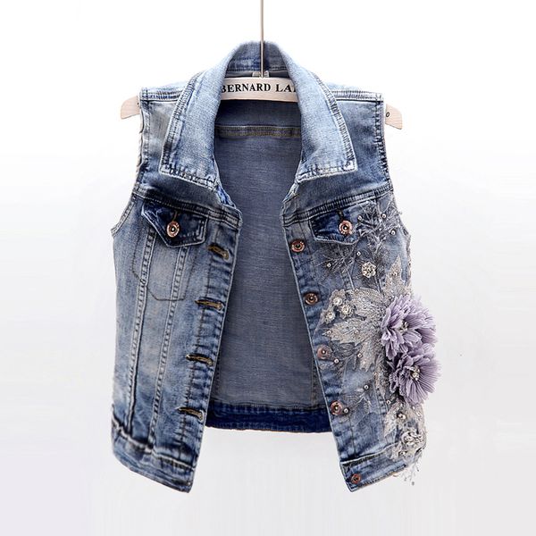 summer new fashion diamonds applique short denim vest women waistcoat slim sleeveless jacket back letter print jeans vest female, Black;white
summer new fashion diamonds applique short denim vest women waistcoat slim sleeveless jacket back letter print jeans vest female, Black;white