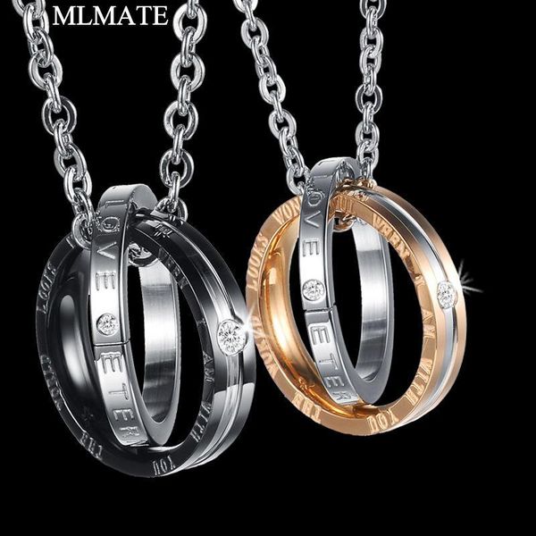 his & hers matching titanium stainless steel couples paired crystal pendant necklace set lovers valentine's gift for men women, Silver
his & hers matching titanium stainless steel couples paired crystal pendant necklace set lovers valentine's gift for men women, Silver